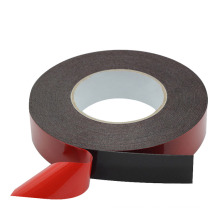 Black 1.1mm thick pressure sensitive double sided PE tiny foam tape sheets rolls